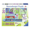 Ravensburger Super Sized Jigsaw Floor Puzzle | Counting Animals 24 Piece